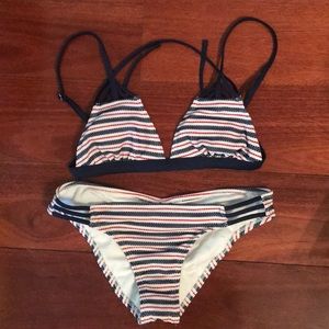 Two-piece bikini set small top medium bottom